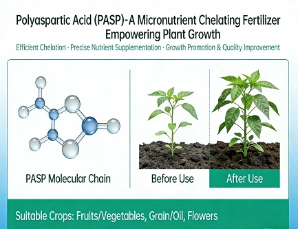 Ácido poliaspártico (PASP): un fertilizante quelado con micronutrientes que potencia el crecimiento de las plantas